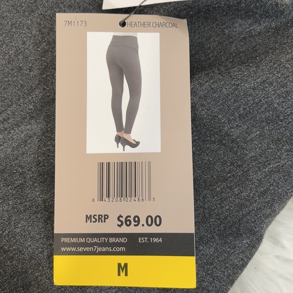 Seven7 4-Way Stretch Pull-On Legging Scallop Hem - Picture 8 of 12